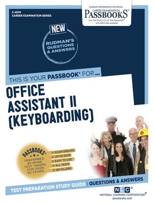cover image of Office Assistant II (Keyboarding)